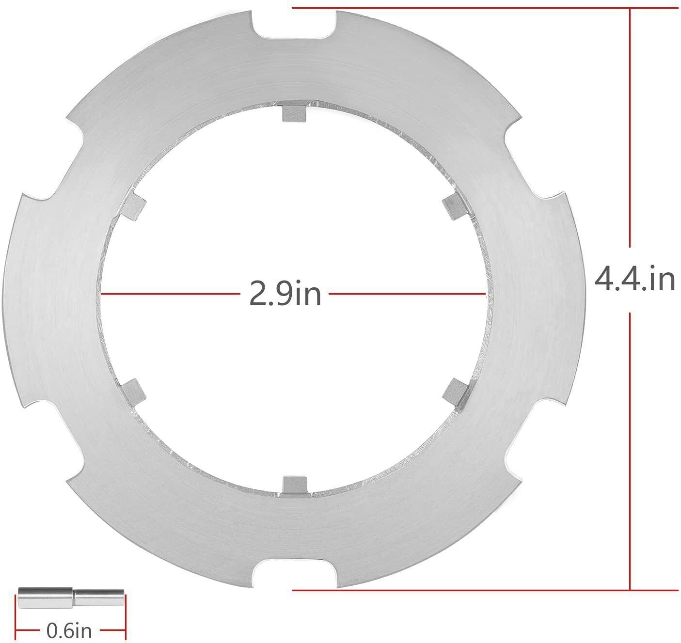 HD Armature Plate & Ring Pin for Polaris RZR 2014-2019 Differential Diff 1000