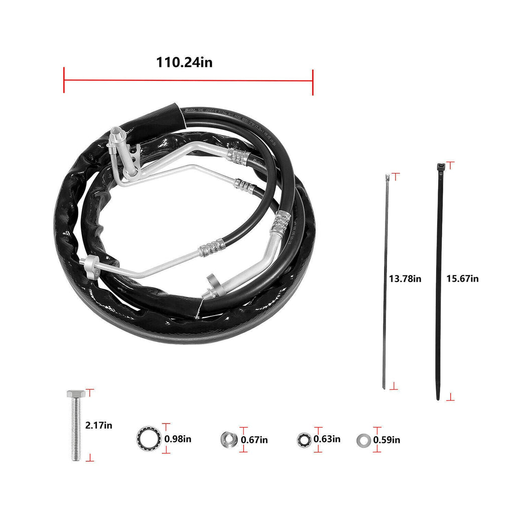 C68100 Rear/Aux AC Lines for 2012-2019 Dodge Caravan & Chrysler Town and Country