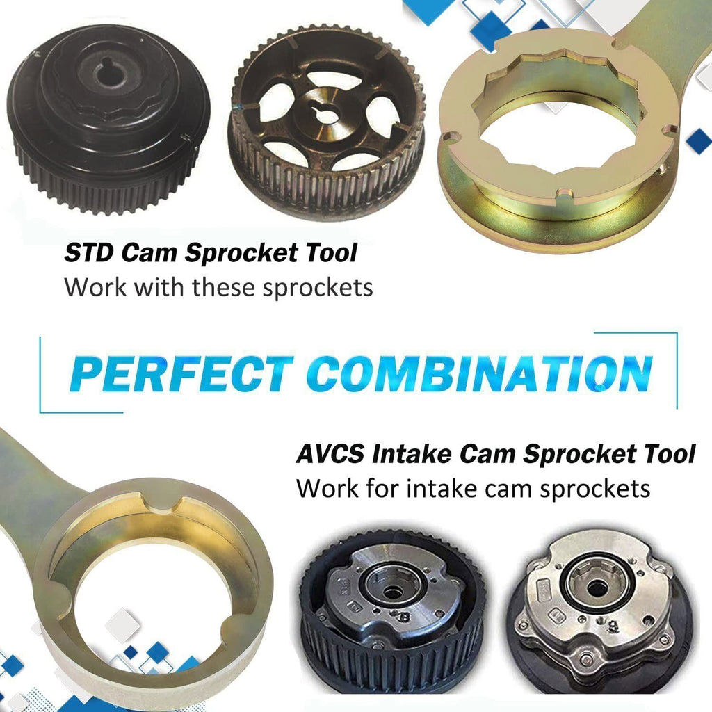 Intake/Exhaust Cam Sprocket Tool Wrench Holder Tool Kit for Subaru AVCS JDM STD