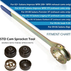 Intake/Exhaust Cam Sprocket Tool Wrench Holder Tool Kit for Subaru AVCS JDM STD