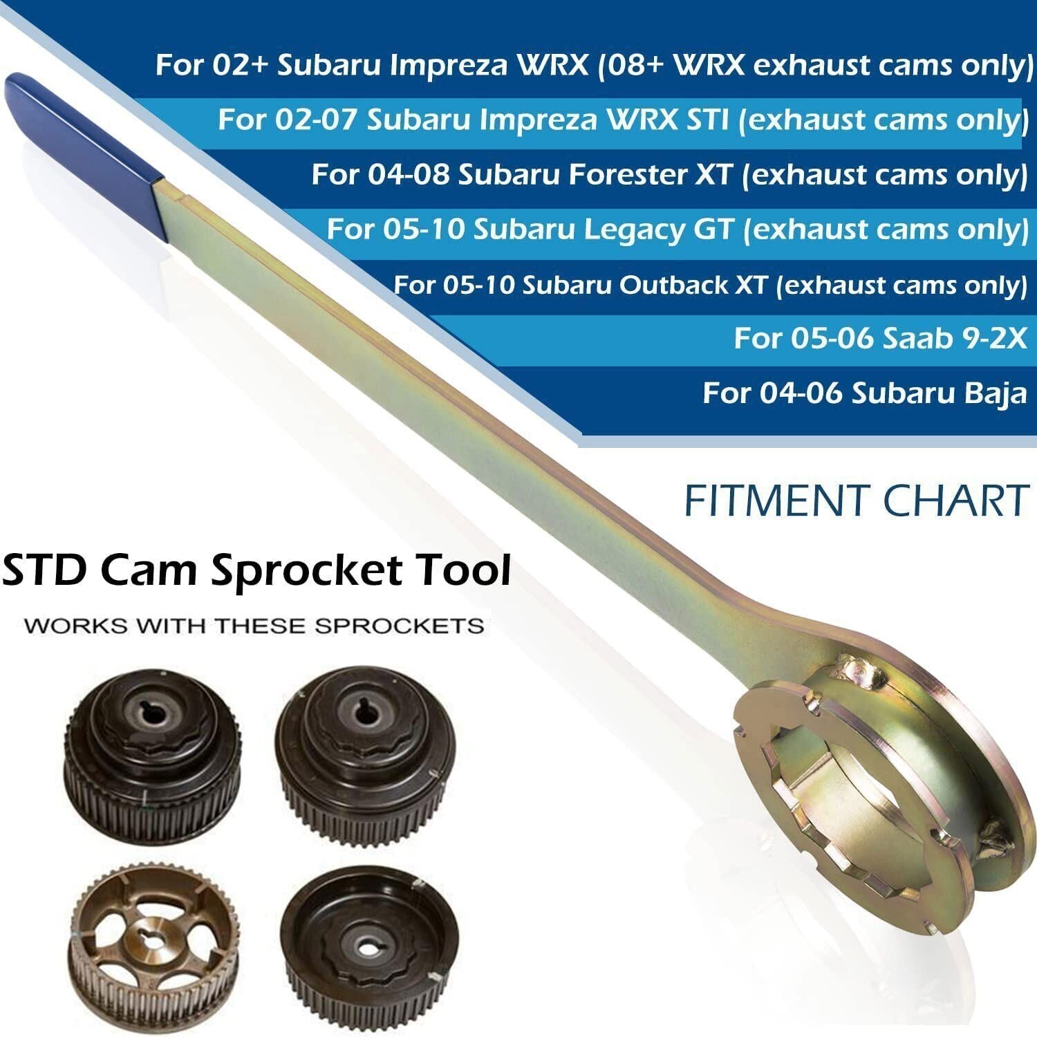 Intake/Exhaust Cam Sprocket Tool Wrench Holder Tool Kit for Subaru AVCS JDM STD