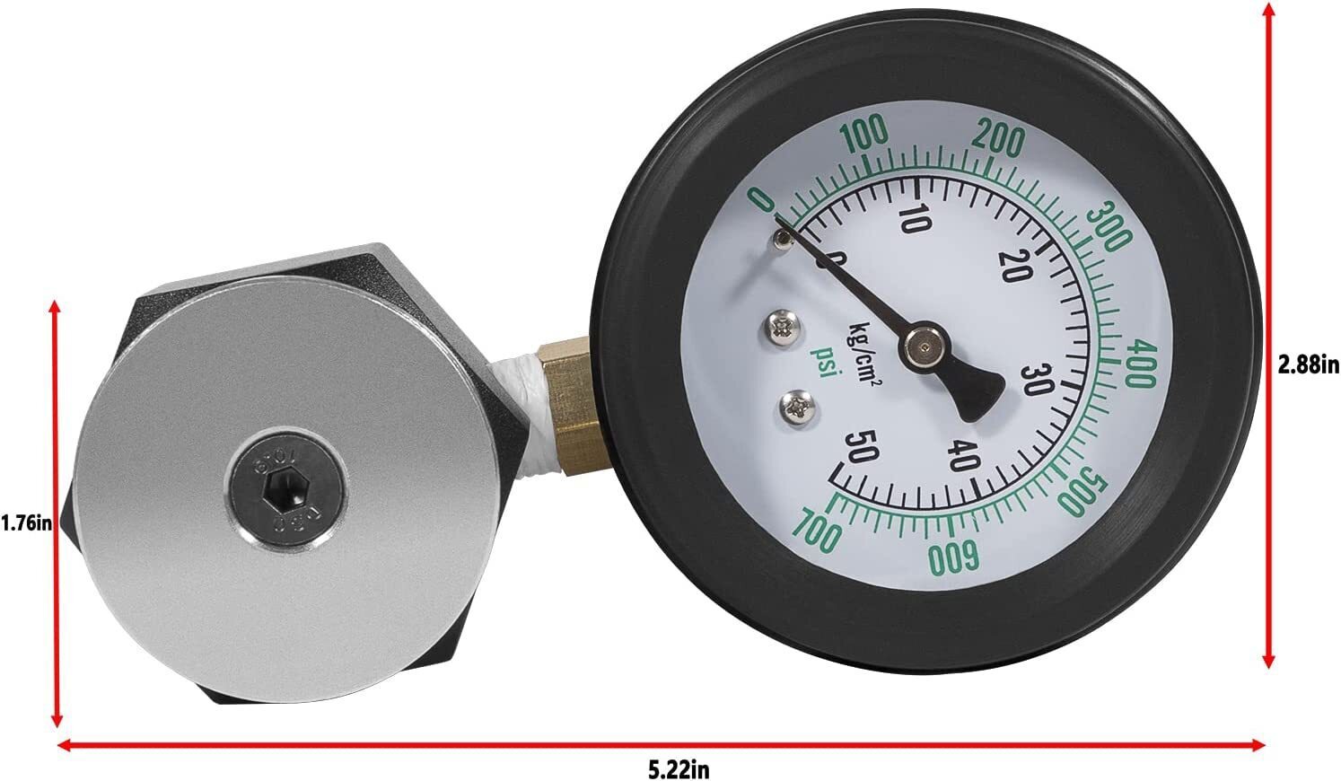 66834 Mini Valve Spring Pressure Tester Measurement Range 0-700 psi 0-50 kg-cm2
