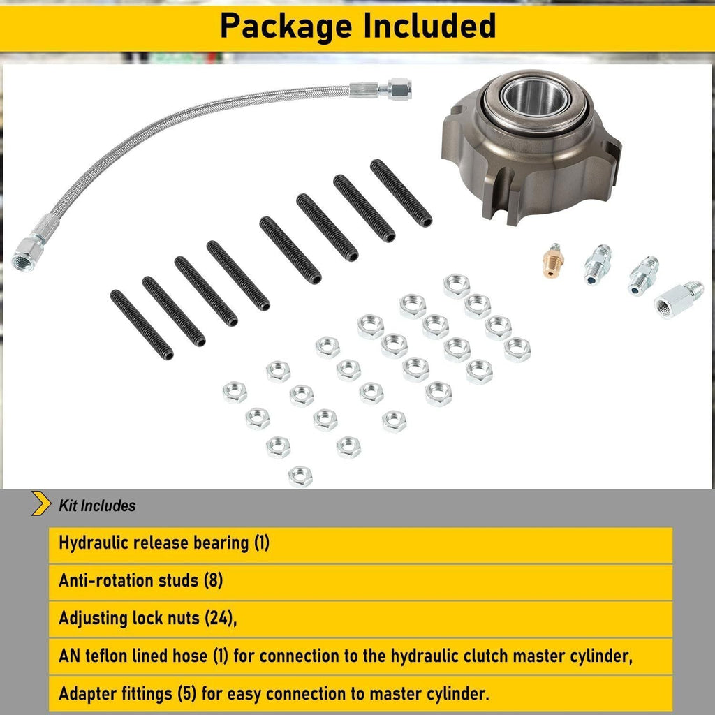 for Chevy Clutch Hydraulic Release Throwout Bearing Kit for Most Chevrolet GMC