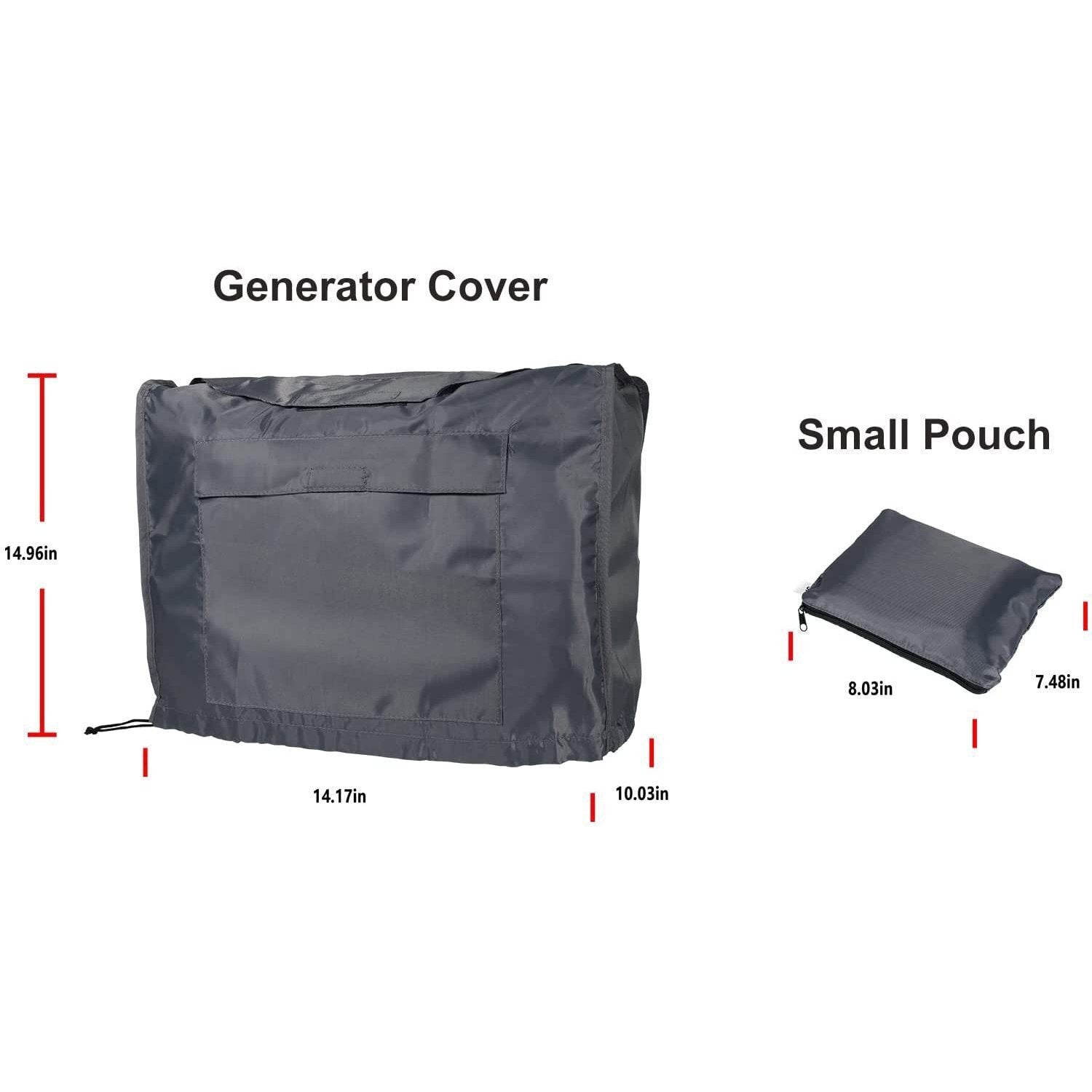 Waterproof Generator Cover w/ Storage Pocket for Honda Eu2000i Eu2200i Generator