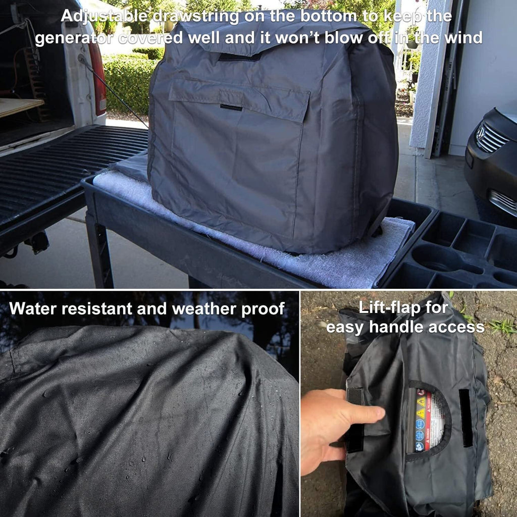 Waterproof Generator Cover w/ Storage Pocket for Honda Eu2000i Eu2200i Generator