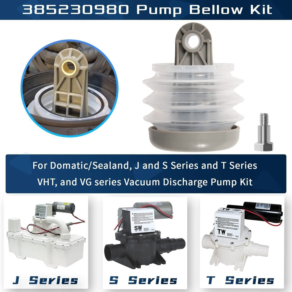 Dometic SeaLand 385230980 Pump Bellows Kit S & J Series Vacuum & Discharge Pump