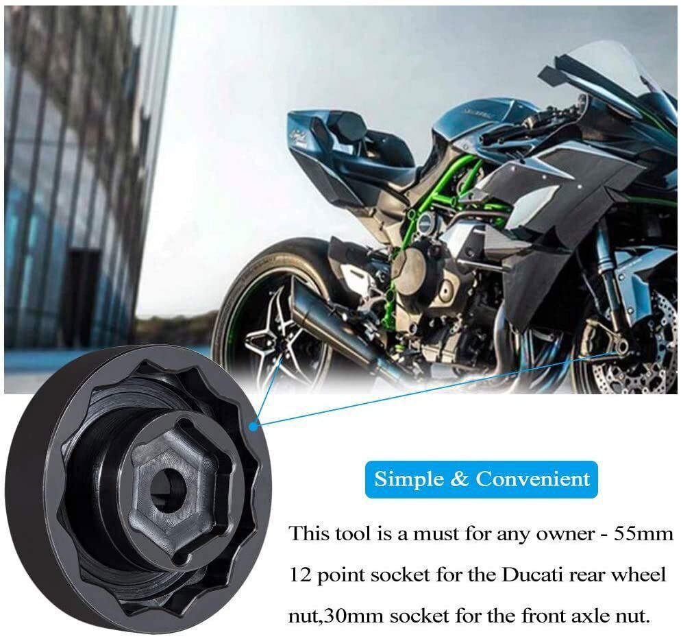 Front Rear Wheel Socket Nut Tool for Ducati 1199 1198 1098 Multistrada Diavel
