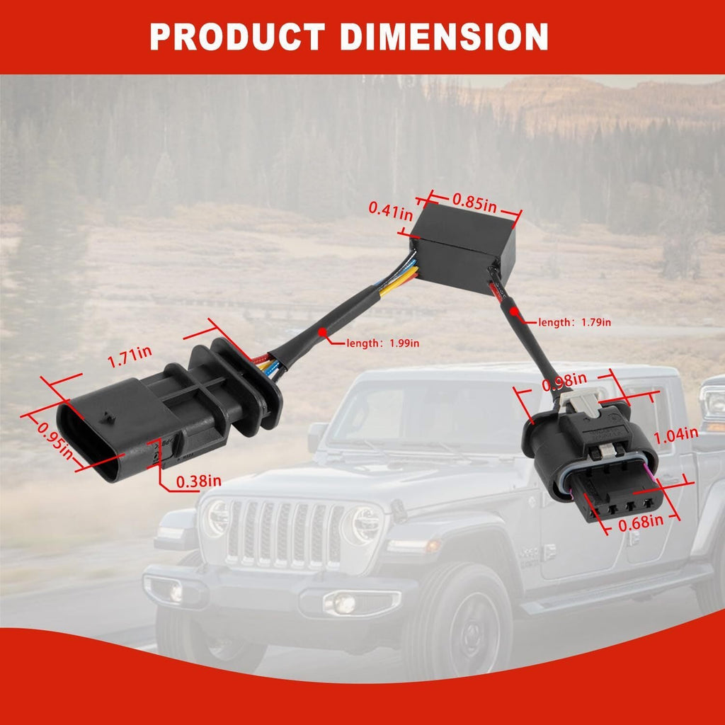 Z-LKR-OEM Locker Sensor Bypass Harness for Jeep Wrangler JL/JLU Gladiator JT