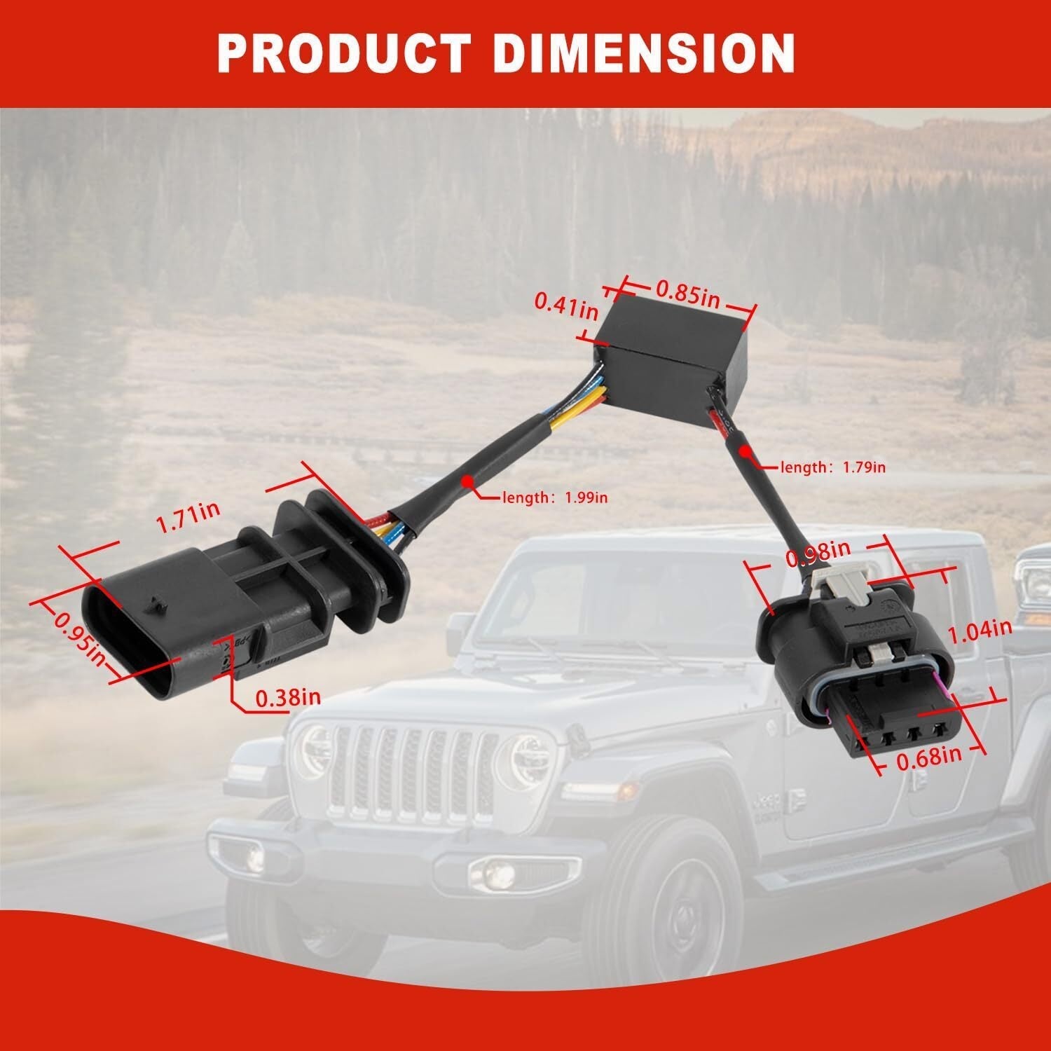 Z-LKR-OEM Locker Sensor Bypass Harness for Jeep Wrangler JL/JLU Gladiator JT