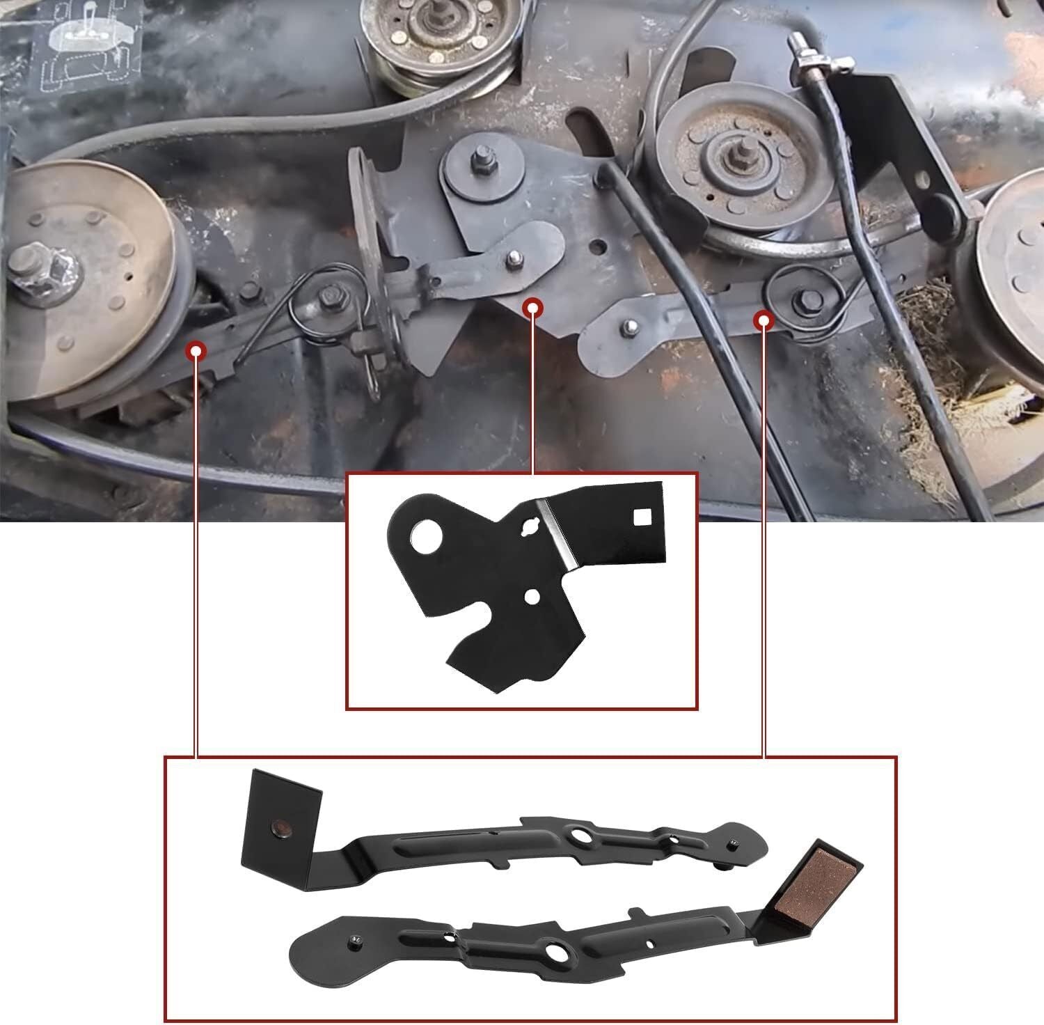 Arm Bracket Roller Cam Kit 155046 for 42" Mower Deck LT1000 LT2000 AYP Craftsman