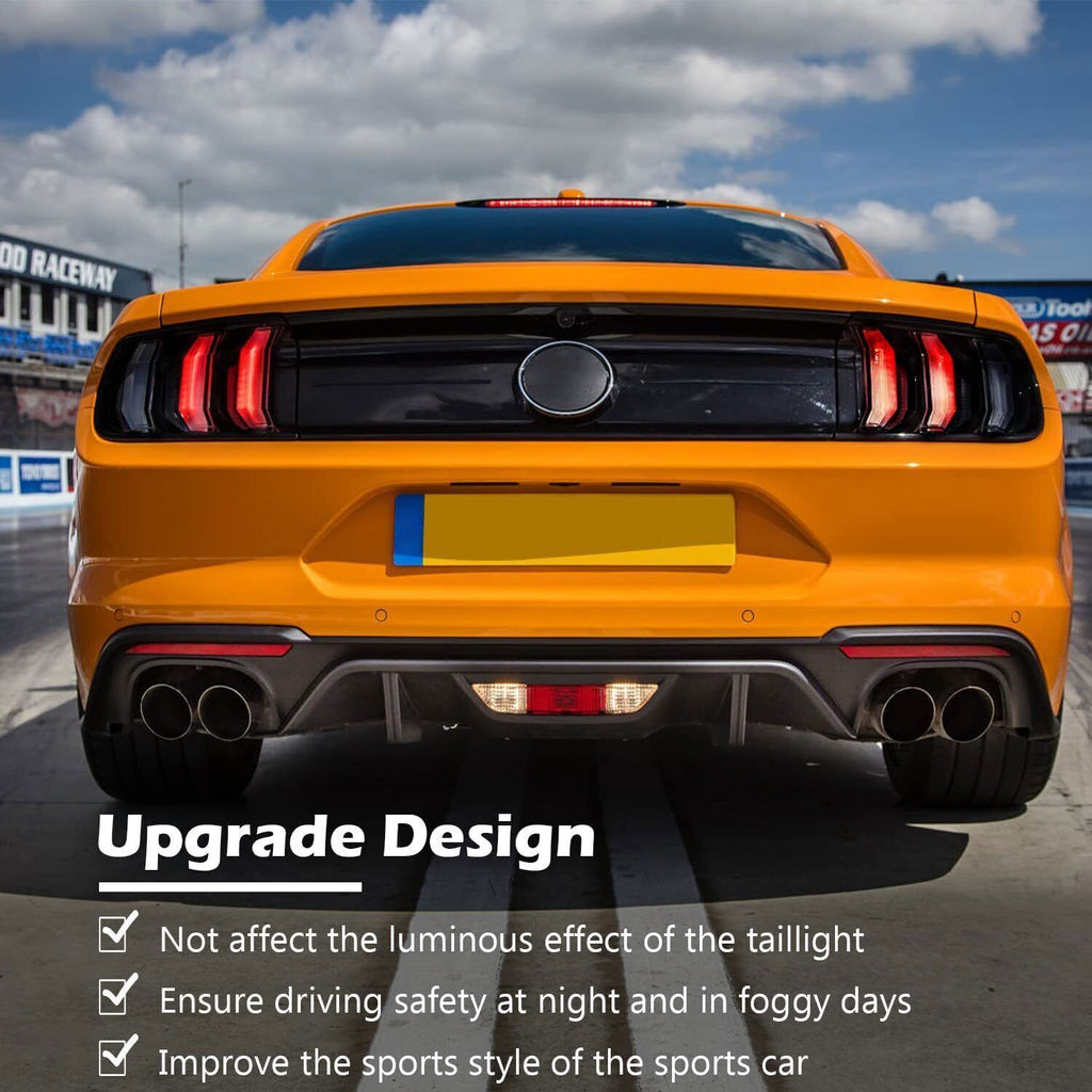 ABS Car Tail Light Lamp Cover Guard Trim Frame Bezels for Ford Mustang 2018-2021