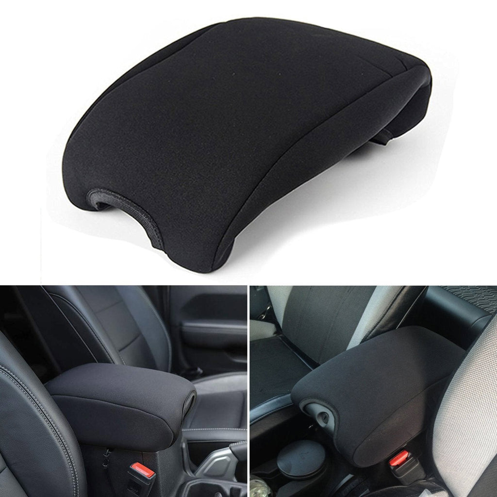 Neoprene Center Console Armrest Pad Cover For Jeep Wrangler JK JKU 2011-2018