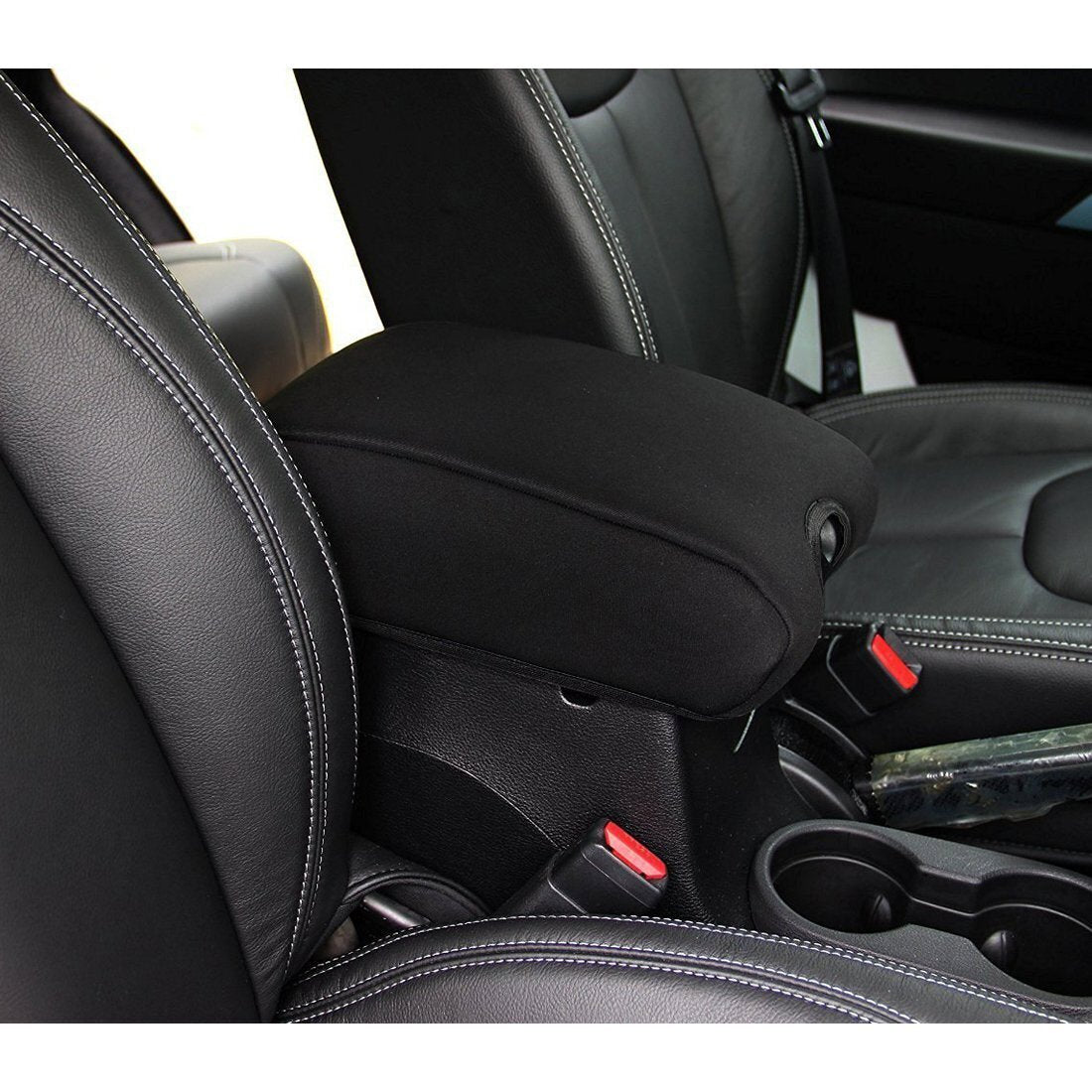 Neoprene Center Console Armrest Pad Cover For Jeep Wrangler JK JKU 2011-2018
