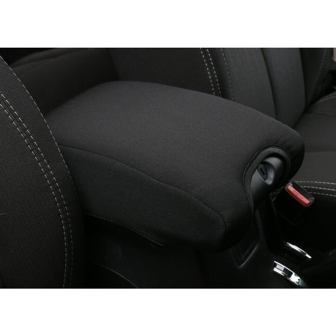 Neoprene Center Console Armrest Pad Cover For Jeep Wrangler JK JKU 2011-2018