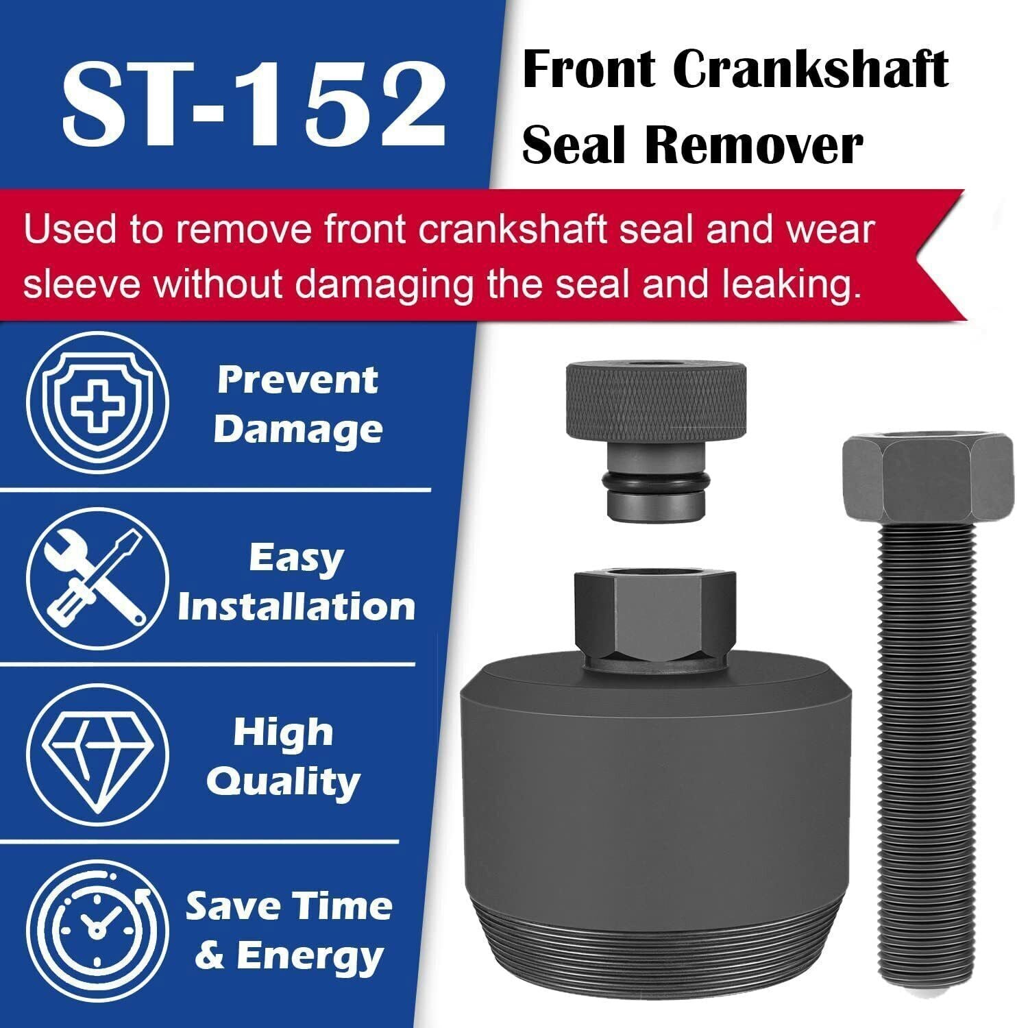 303-1510 6.7L Powerstroke Front Crankshaft Seal Remover for Ford Alt ST-152