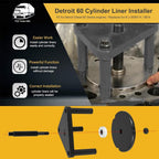Cylinder Liner Installer J-35597-A 5874 For Detroit Diesel 60 Series 14L 12.7L