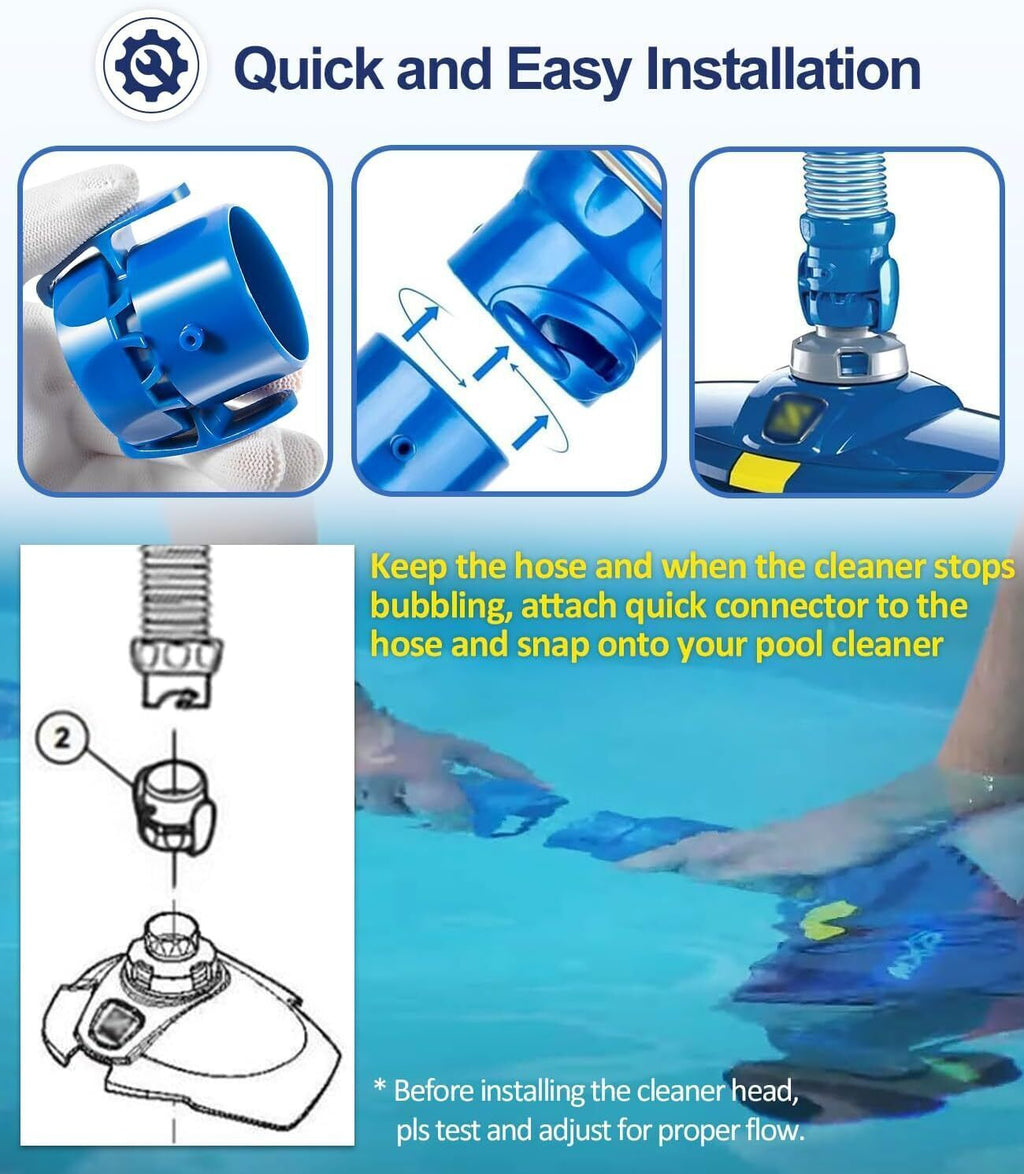 Blue R0526900 Quick Connector for Zodiac Baracuda MX6 MX8 T5 Duo Suction Cleaner