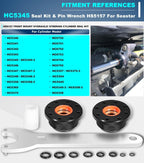Front Mount Hydraulic Steering Cylinder Seal Kitfor SeaStar HC5345 HC5358 HC5340