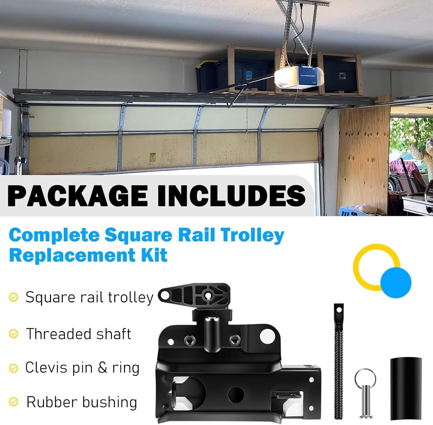 41C5141-1 & 41C5141-2 Garage Door Opener Trolley for LiftMaster & Chamberlain