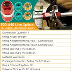 800-643 5/16'' Aluminum Line Splice Repair Kit Works for A/C, coolant Etc