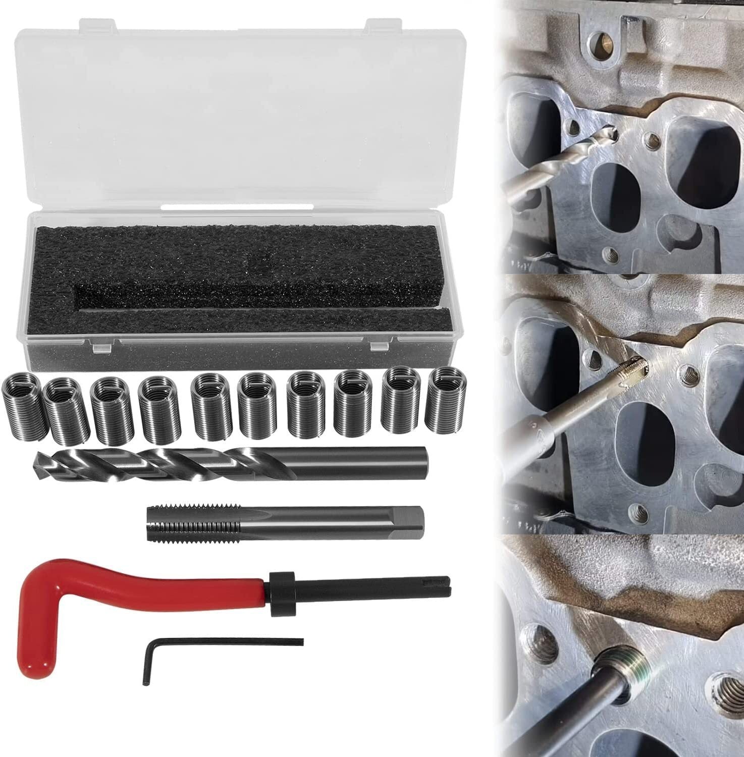 1420 Engine Cylinder Head Bolt Repair Tool Kit M11.5mm x 1.5 For Honda Toyota