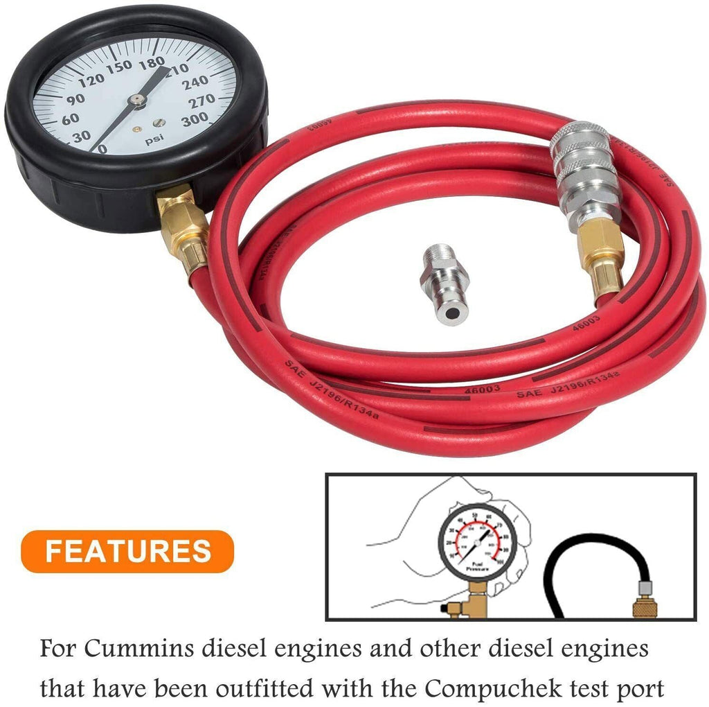 TU-32-20 - 0 to 300 psi Compuchek Fuel System Pressure Tester Gauge