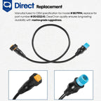 For GARMIN 8-Pin Transducer to 12-Pin Sounder Adapter Cable w/ XID 010-12122-10