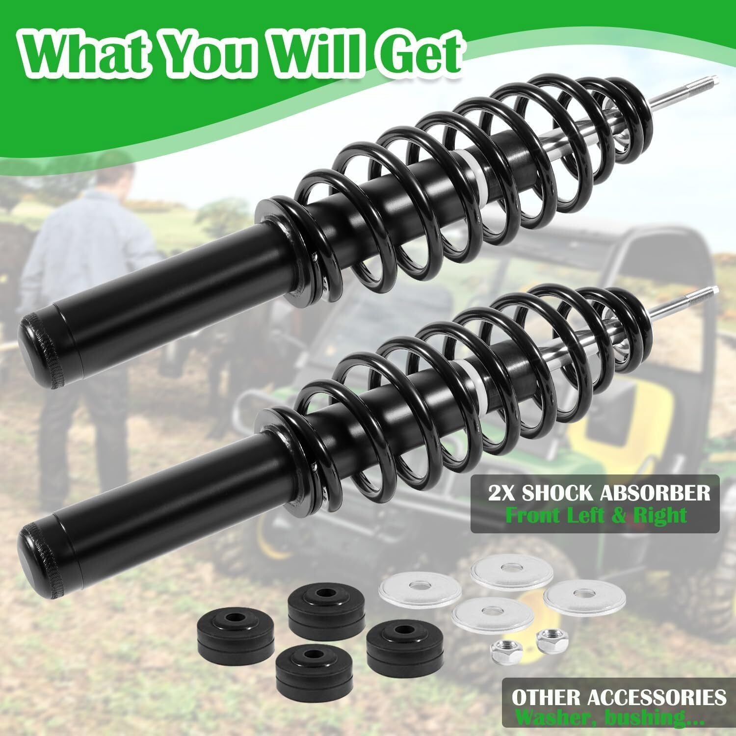 for John Deere Gator HPX 615E 815E XUV620I 4x4 AM137957 AM135372 Shock Absorber
