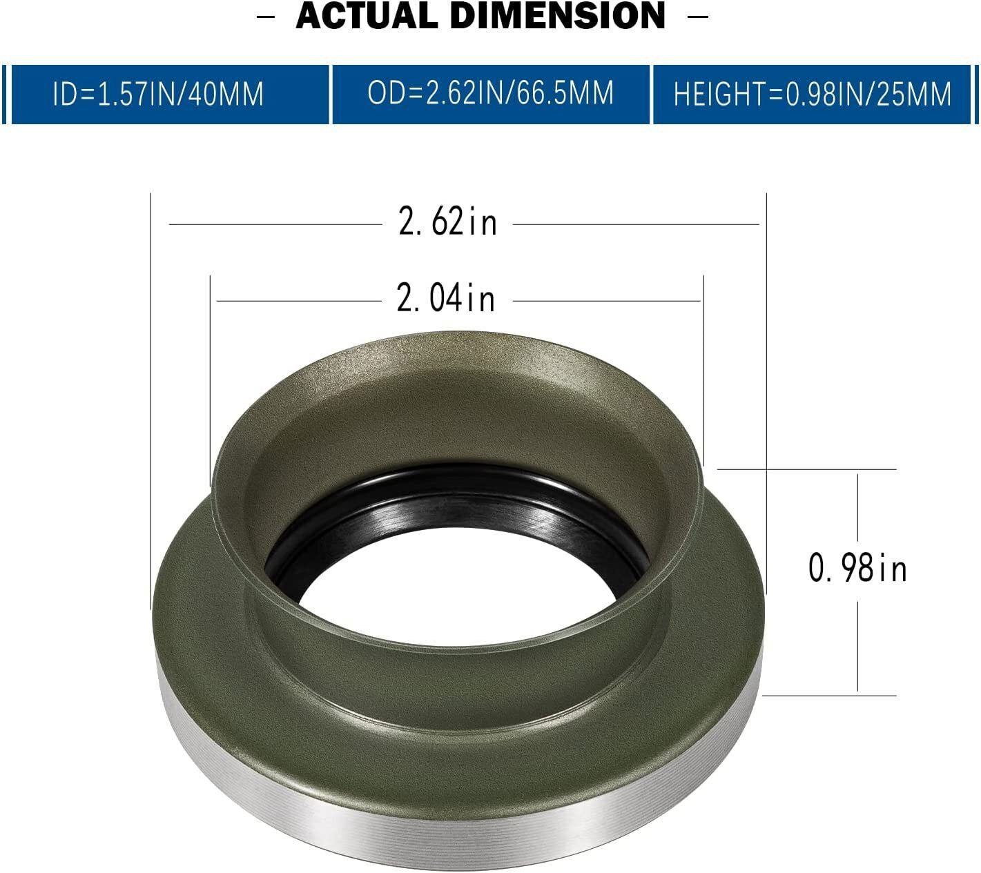 36487 Front Inner Axle Tube Seal Spicer for Dana 50/60/61 Ford Chevy GMC Dodge