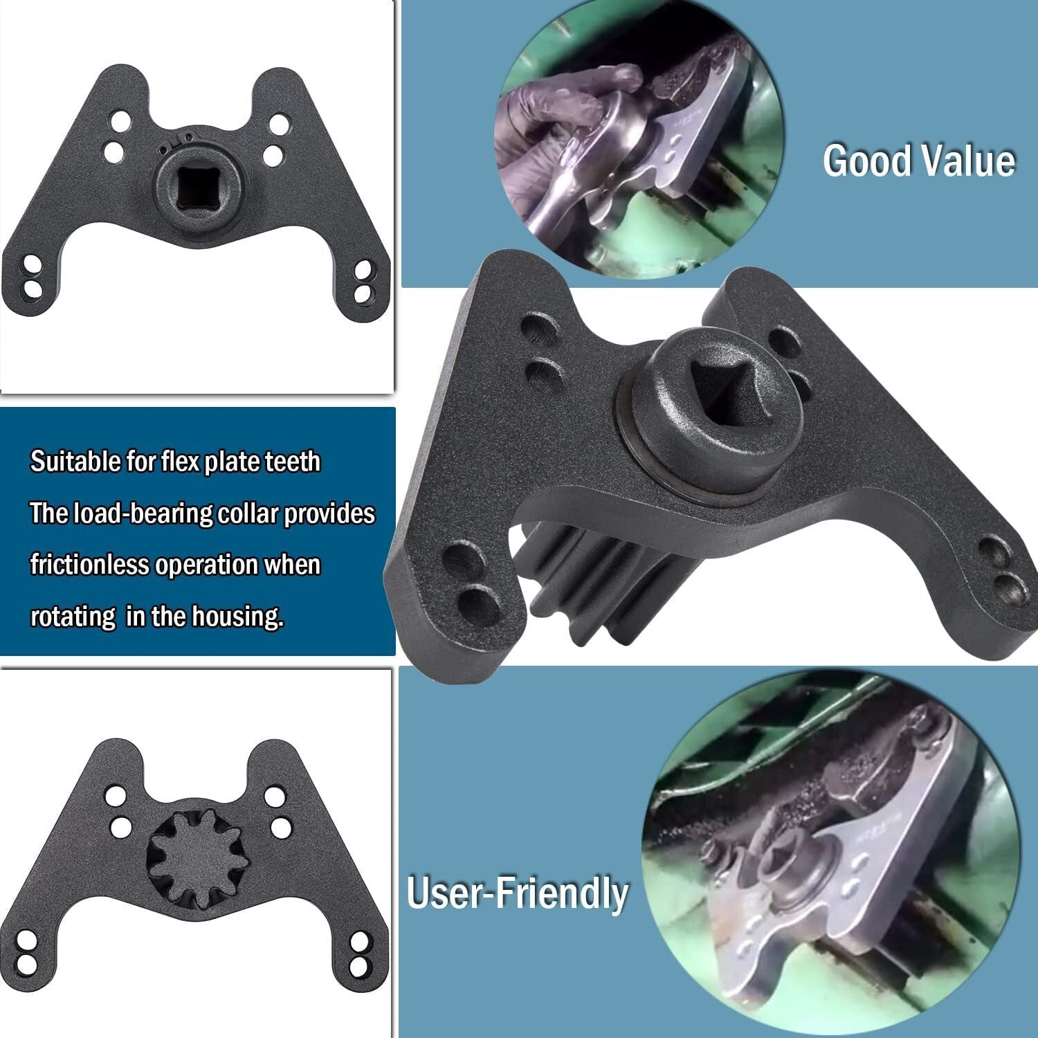 Engine Barring Flywheel Turning Tools for 1998-2018 Volvo Mack D11 D12 D13 D16