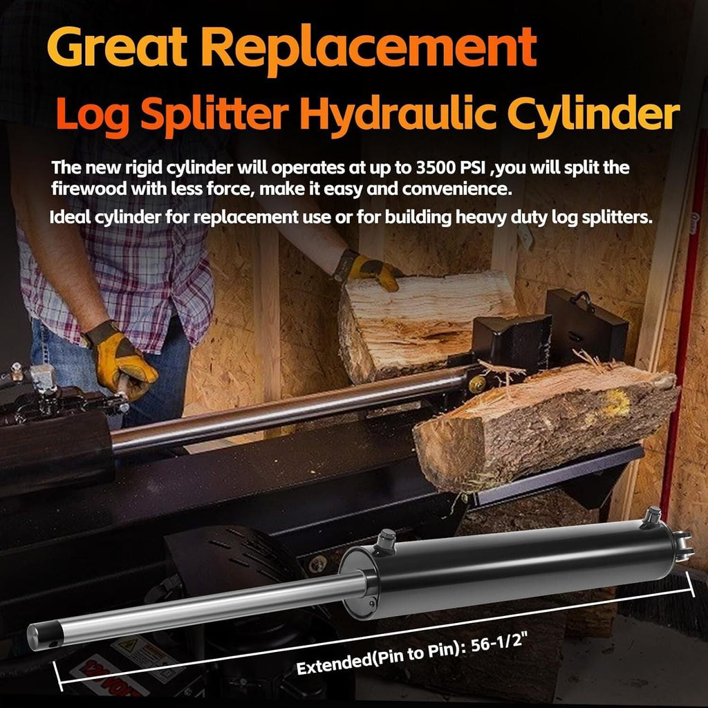4.5" Bore x 24" Stroke Hydraulic Cylinder Welded Double Acting For Log Splitter