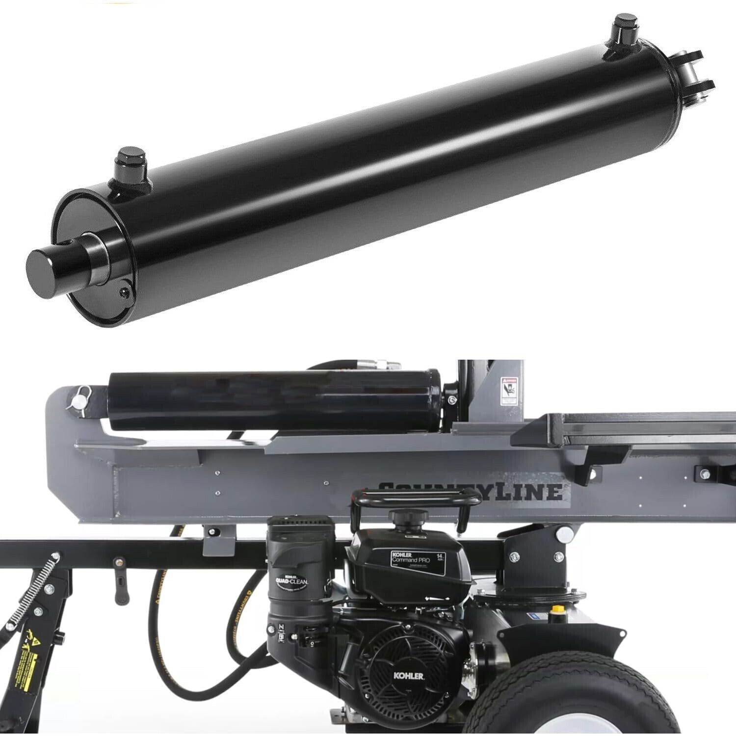 4.5" Bore x 24" Stroke Hydraulic Cylinder Welded Double Acting For Log Splitter