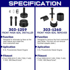 For Ford 6.0L 6.4L Front & Rear Crankshaft Seal Wear Ring Installer Remover Set