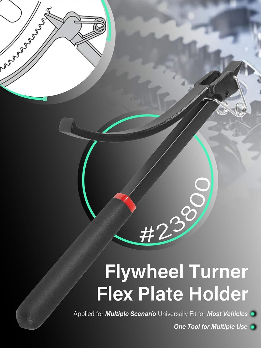 23800 Flywheel Turner Flex Plate Holder Flywheel Turning Tool for Most Vehicles
