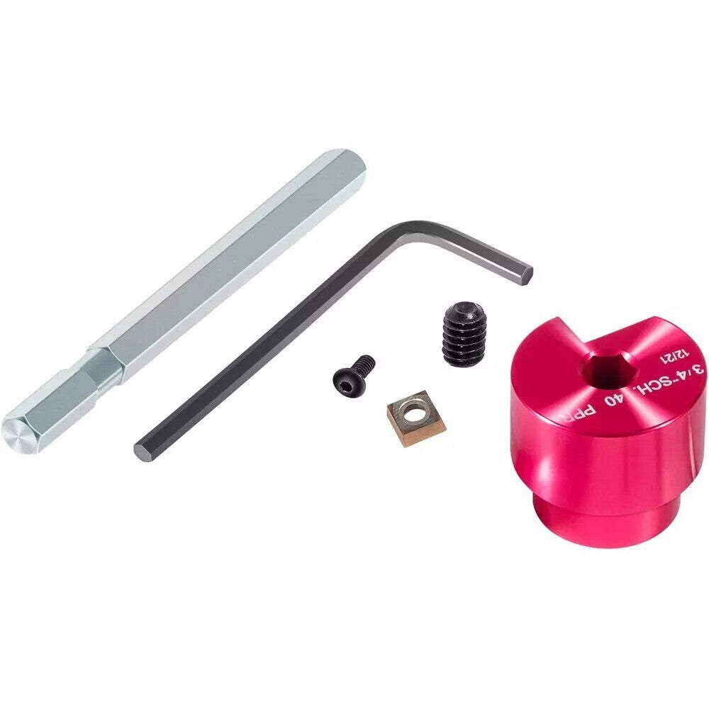 PPR75 PVC Fitting Saver with 1/4" Hex Shaft 3/4" Head Aluminum PVC Reamer Tool