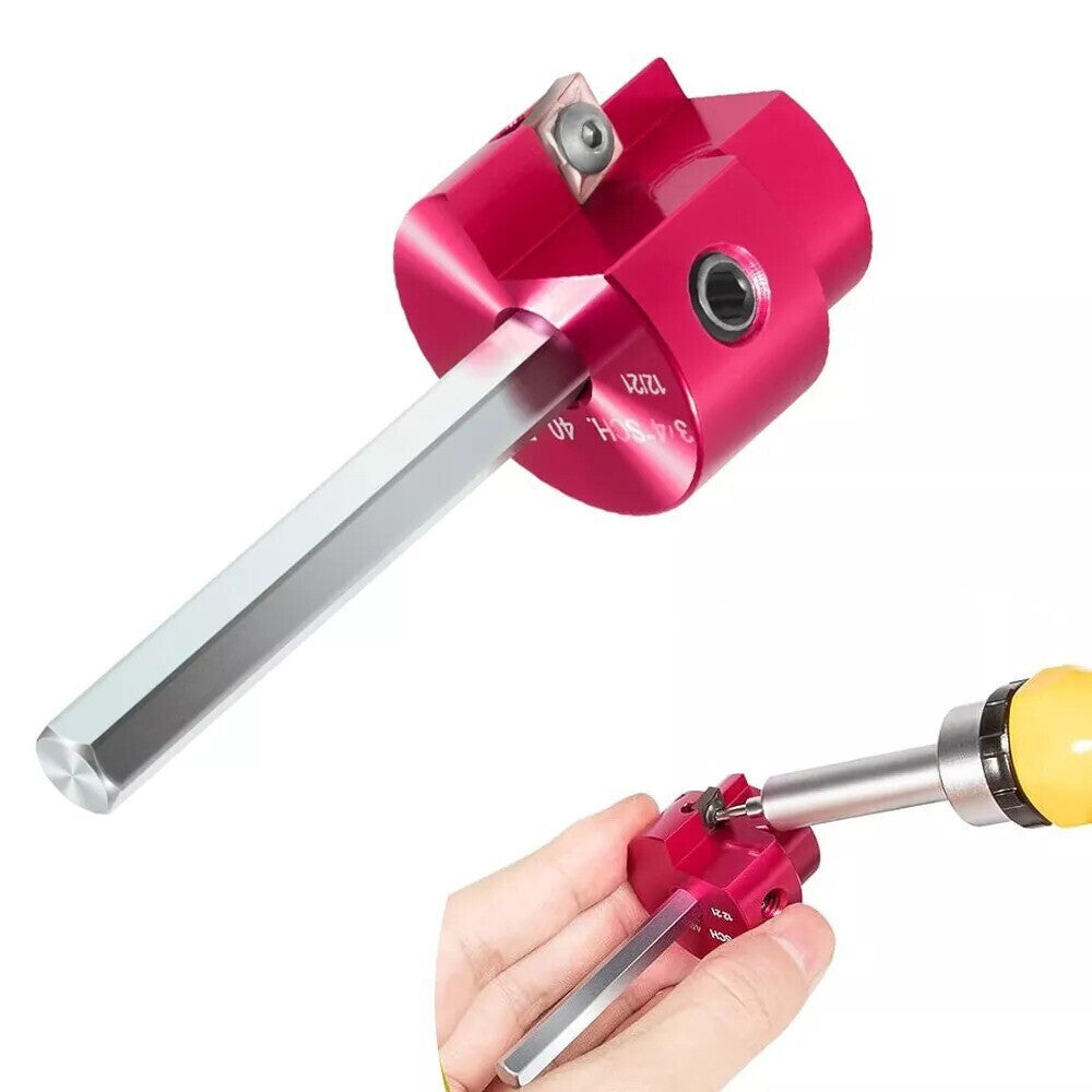 PPR75 PVC Fitting Saver with 1/4" Hex Shaft 3/4" Head Aluminum PVC Reamer Tool
