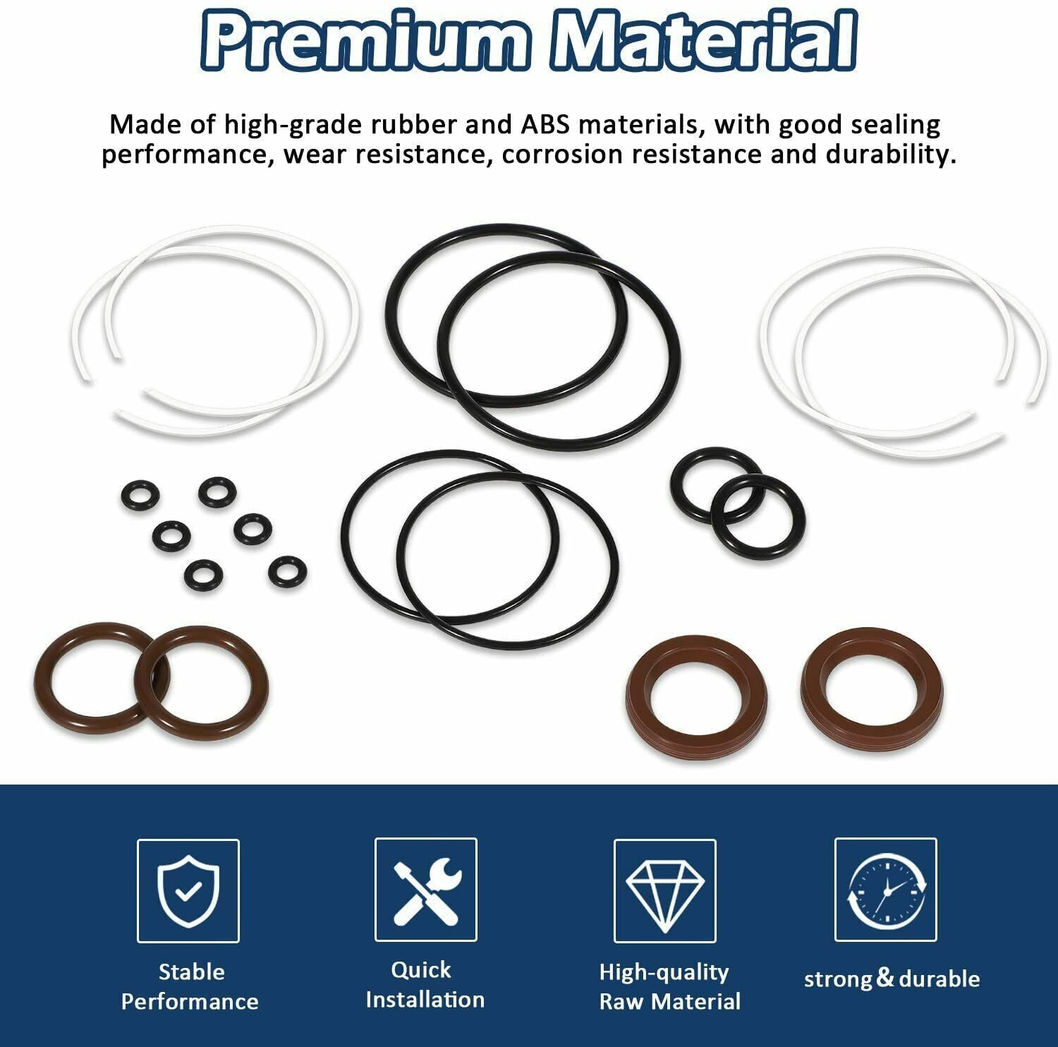 For Volvo Penta Trim Cylinder Ram Rebuild Kit SX DPS -M 3857471 3857470 FSM007
