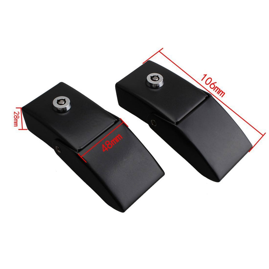 2pcs Locking Hood Look Catch Latches Kit for Jeep Wrangler JK JKU 2007-2018