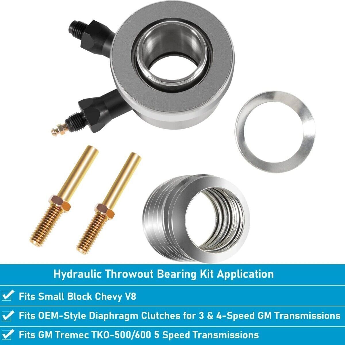 Hydraulic Throwout Bearing Stock Clutch For GM Chevy V8 Small Block # 910-25610