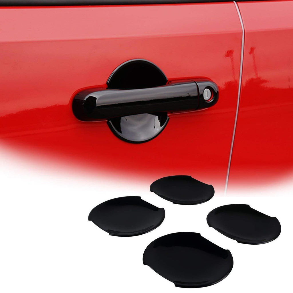 4Pcs Black ABS Door Handle Bowl Frame Cover Trim for Jeep Renegade 2015-2022