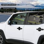 4Pcs Black ABS Door Handle Bowl Frame Cover Trim for Jeep Renegade 2015-2022