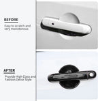 4Pcs Black ABS Door Handle Bowl Frame Cover Trim for Jeep Renegade 2015-2022