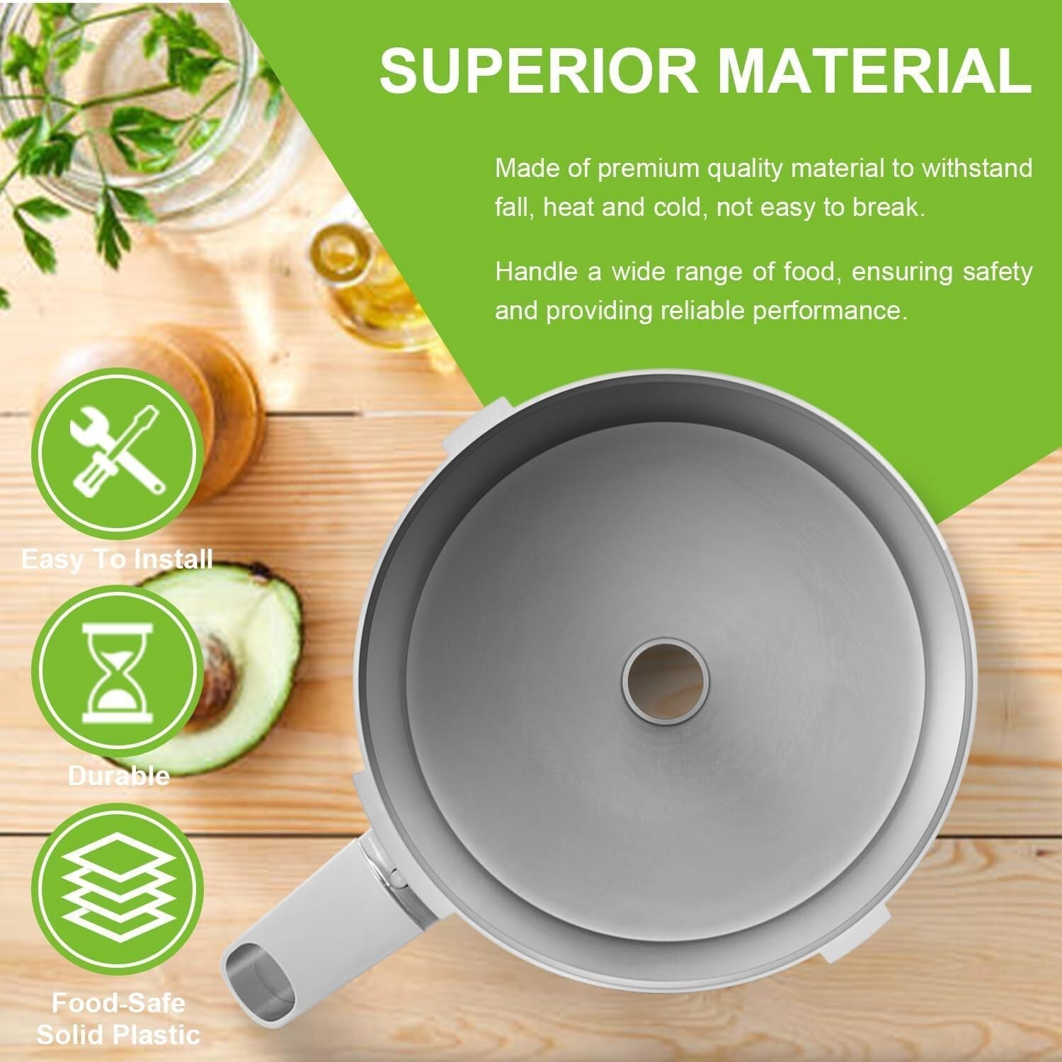 for Robot Coupe 112204S R2 R2B R2N R2 Dice Food Processor Cutter Bowl 3 Quart