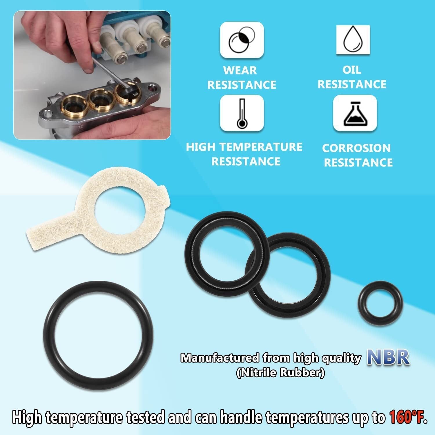 30623 Seal Kit for Cat Pump Models 30 31 34 35 310 310S 310W 340 340S 340W 350