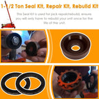 Seal Replacement Repair Rebuild Kit for Ton WS Floor Jack Hein Werner 1-1/2