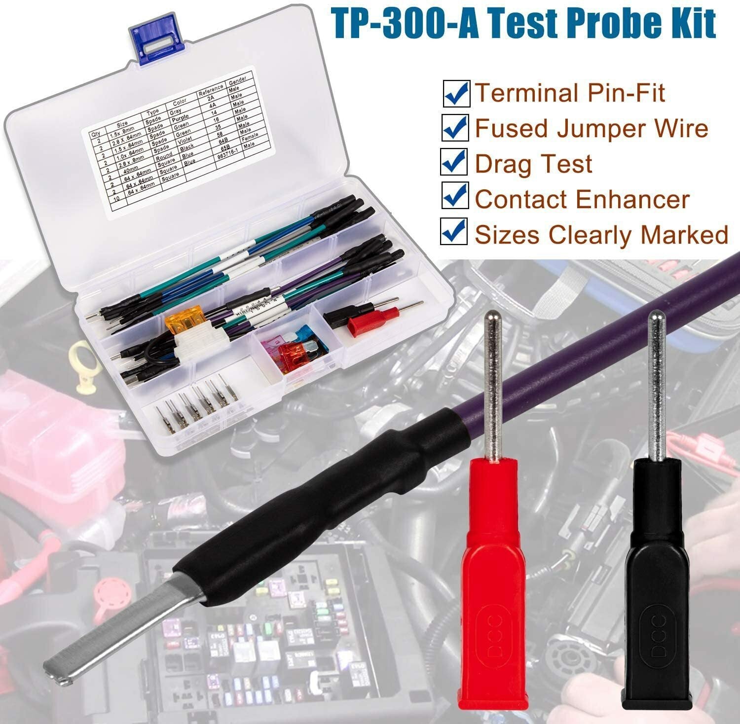TP-300-A Terminal Test Probes Kit for GM - Alt. EL-35616-300-A, 35616, J-35616