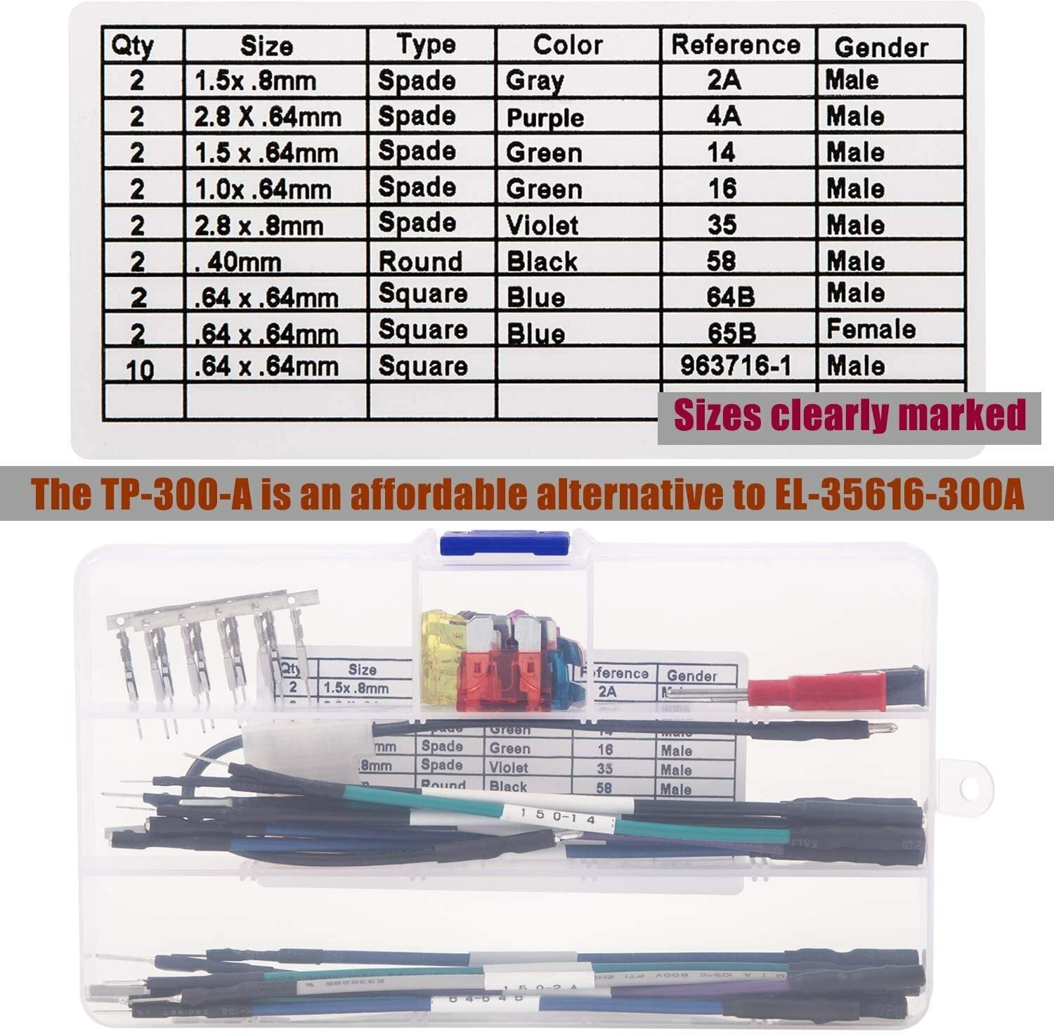 TP-300-A Terminal Test Probes Kit for GM - Alt. EL-35616-300-A, 35616, J-35616