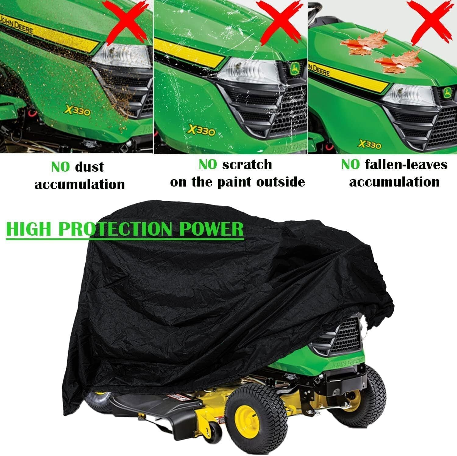 LP93647 Riding Lawn Mower Cover For John Deere X300-X700 Series Tractors
