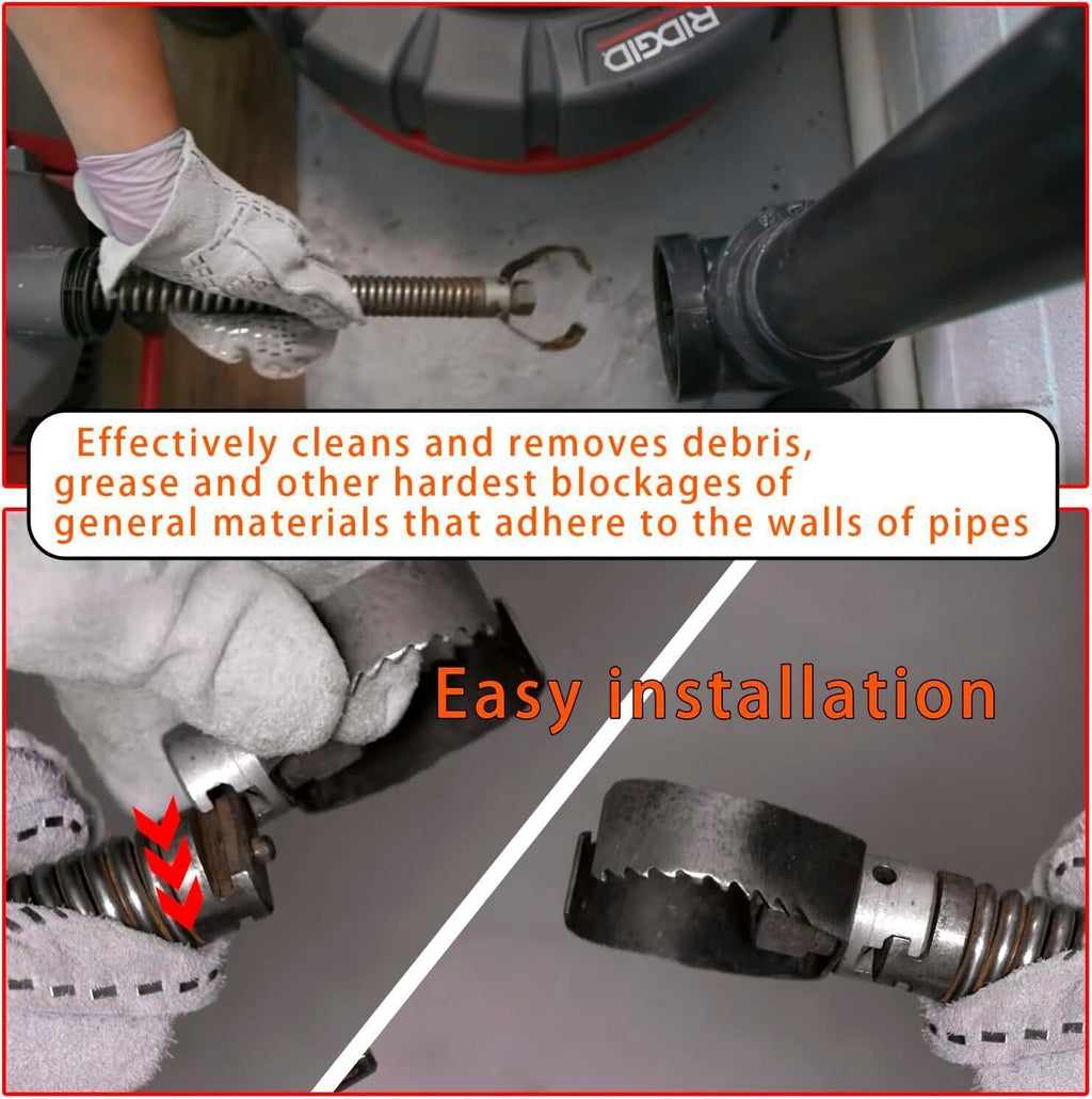 For Sewer Auger Drain Cleaner 3" Ridgid Style 52822 T-232 H-D "C" Double Cutter