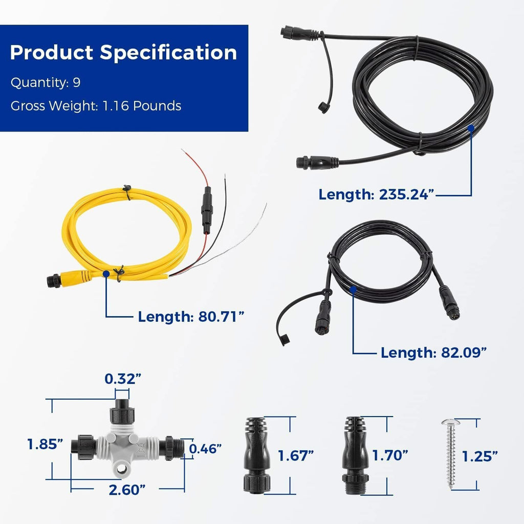 for Garmin NMEA 2000 (N2K) Basic Marine Complete Starter Kit 010-11442-00